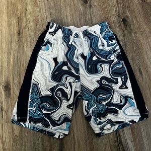 Blue and White athletic shorts